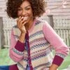 Pink Fairisle Cardigan