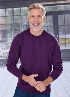 Purple Crew Neck Sweatshirt