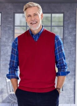 V Neck Fine Knit Slipover