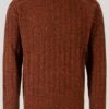 Orange Crew Neck Rib Jumper
