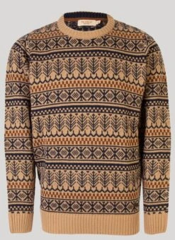 Beige Pinecone Fairisle Jumper