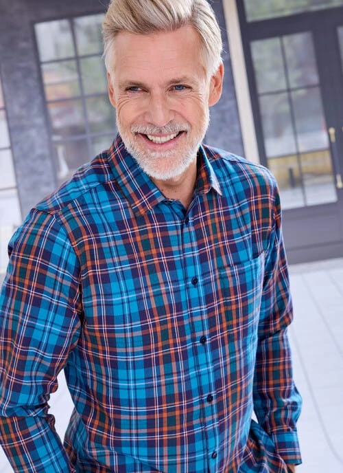 Teal Long Sleeve Check Shirt 1 Teal Long Sleeve Check Shirt