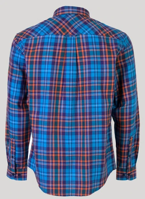 Teal Long Sleeve Check Shirt 3 Teal Long Sleeve Check Shirt - Image 3