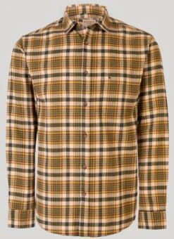 Cream Flannel Check Shirt