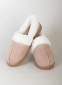 Beige Suedette Slipper