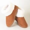 Sand Suedette Slipper Boot