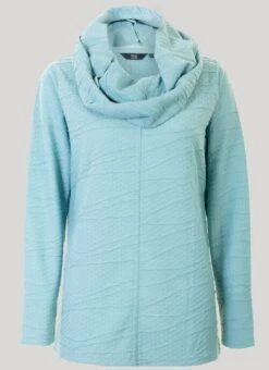 Turquoise Cowl Neck Top
