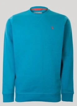 Aqua Crew Neck Sweatshirt
