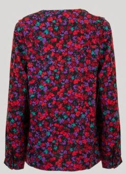 Red Floral Print Blouse 5 Red Floral Print Blouse -Outlet The Wardrobe Edit Store 44501pvs 24bbe3532b24b3b