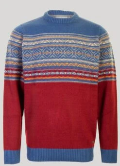 Red Fairisle Yoke Jumper