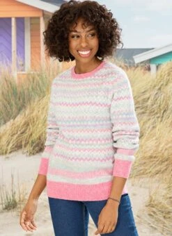 Pink Fairisle Jumper