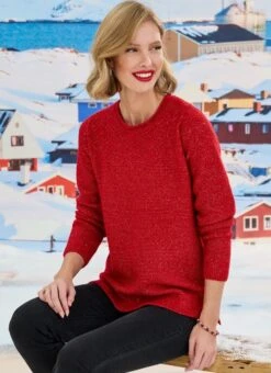 Red Sequin Jumper