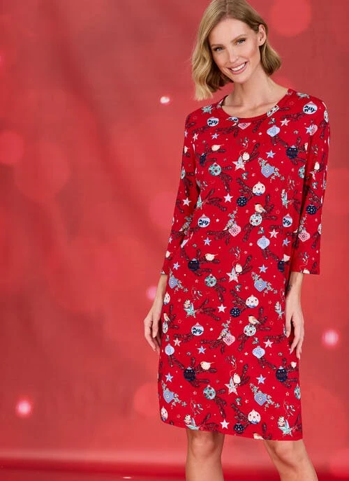 Red Print Nightie 1 Red Print Nightie