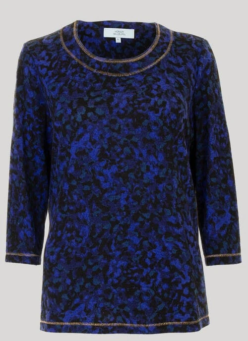 Navy Printed Top 1 Navy Printed Top