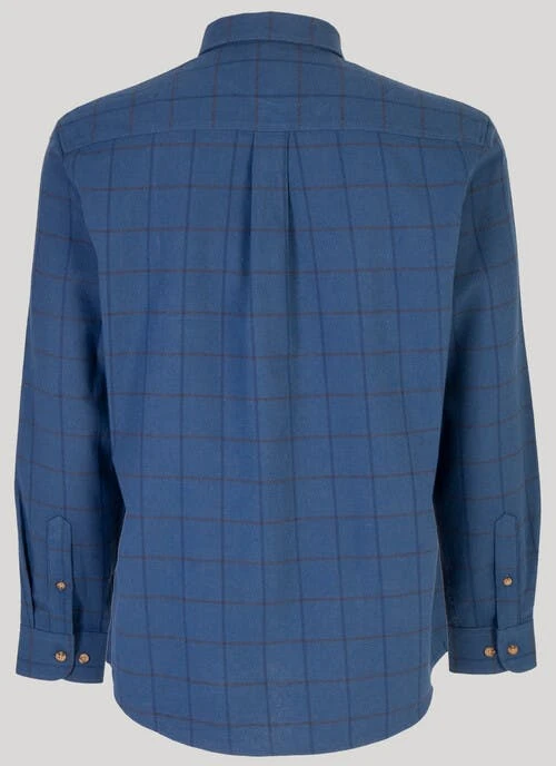 Blue Overcheck Shirt 2 Blue Overcheck Shirt - Image 2