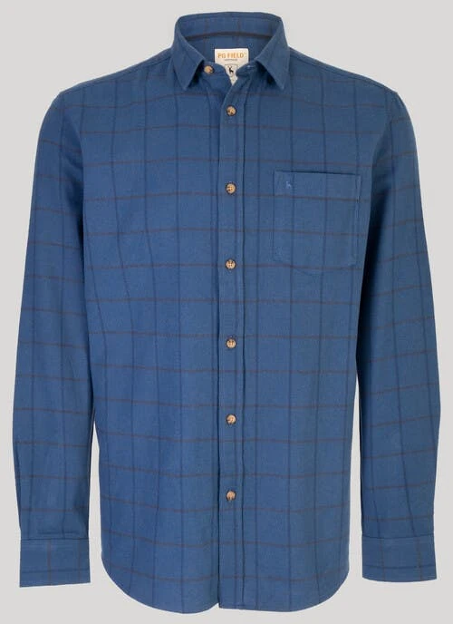 Blue Overcheck Shirt 1 Blue Overcheck Shirt