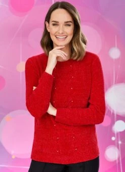 Red Chenille Jumper