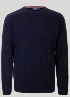 Navy Cable Jumper