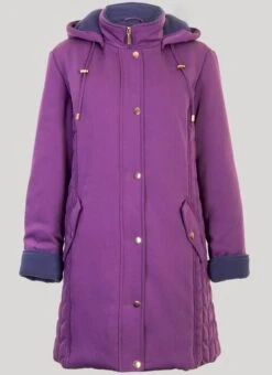 Navy Coat Quilted & Hood