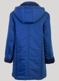 Blue Coat Quilted & Hood -Outlet The Wardrobe Edit Store 45253pvs d31aa71bfaf81c4