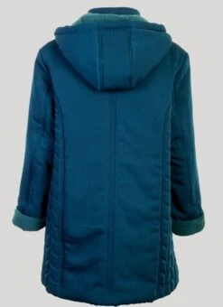 Teal Coat Quilted & Hood -Outlet The Wardrobe Edit Store 45260pvs f8d89403a29866d