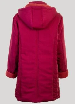 Crimson Coat Quilted & Hood 5 Crimson Coat Quilted & Hood -Outlet The Wardrobe Edit Store 45261pvs 64a050f4b987639