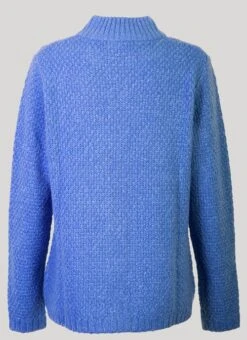 Blue Button Up Cardigan -Outlet The Wardrobe Edit Store 45294pvs b778f8ca96d6f83