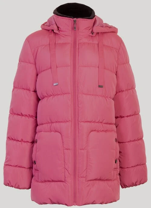 Rose Fur Trim Quilted Coat 2 Rose Fur Trim Quilted Coat - Image 2