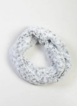 Grey Faux Fur Snood