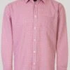 Red Long Sleeve Check Shirt