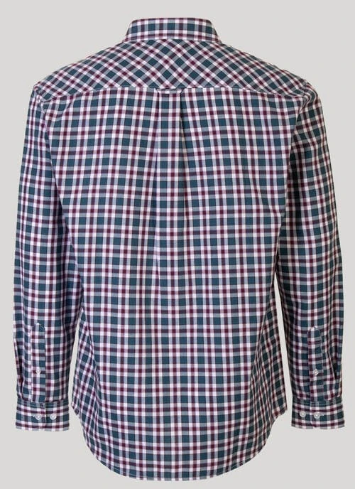 Green Long Sleeve Check Shirt 2 Green Long Sleeve Check Shirt - Image 2