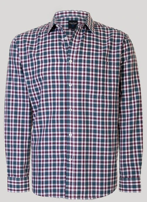 Green Long Sleeve Check Shirt 1 Green Long Sleeve Check Shirt
