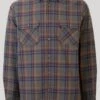 Green Fur Lined Check Shirt