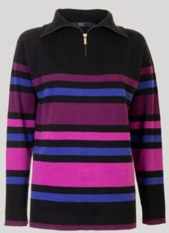 Purple Striped Jumper