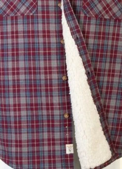 Navy Sherpa Fur Lined Check Shirt -Outlet The Wardrobe Edit Store 45535pvs aa5d6ad02e27d3c