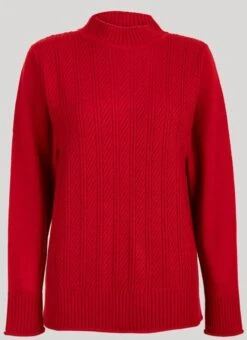 Red Turtle Neck Jumper
