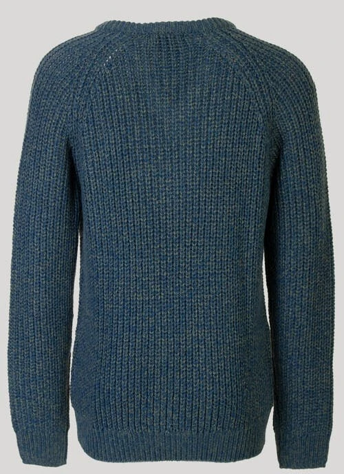 V Neck 3G Fisherman Rib Jumper 2 V Neck 3G Fisherman Rib Jumper - Image 2