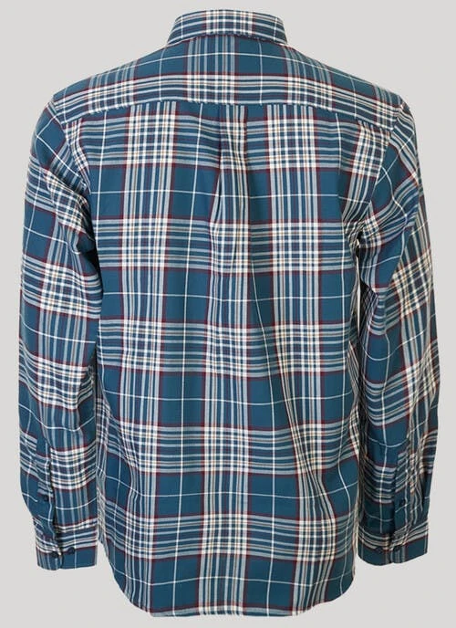 Turquoise Long Sleeve Check Shirt 2 Turquoise Long Sleeve Check Shirt - Image 2