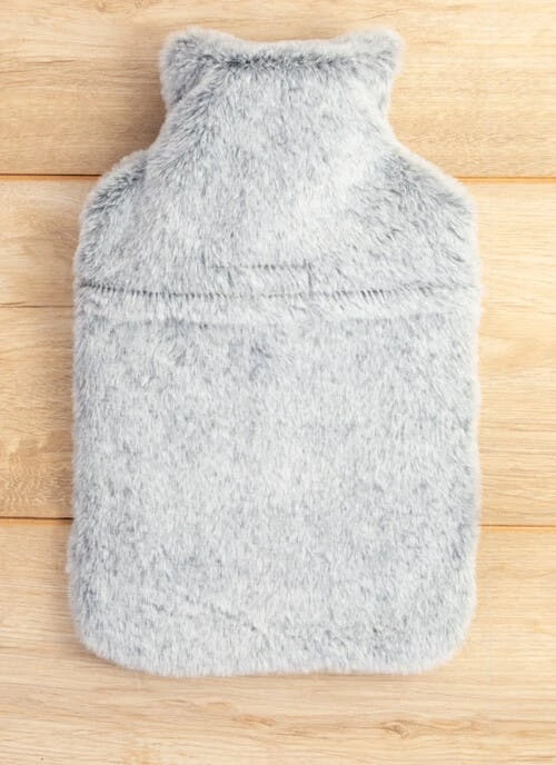 Grey Fur Hot Water Bottle 2 Grey Fur Hot Water Bottle - Image 2