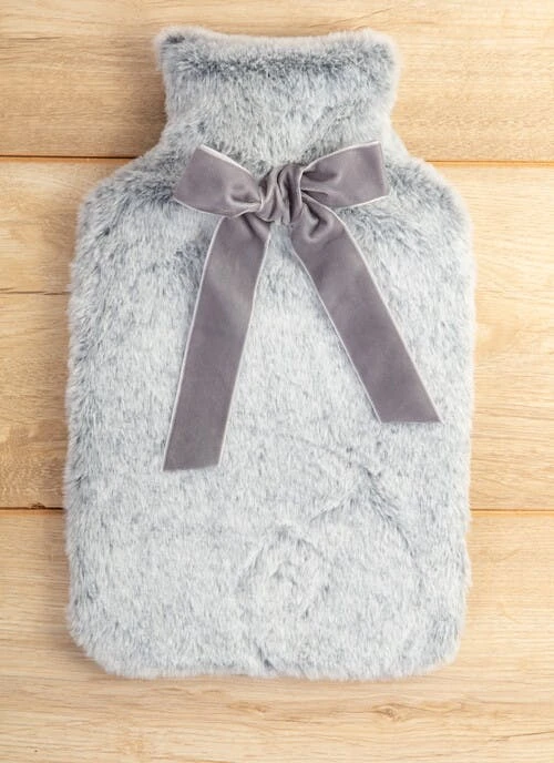 Grey Fur Hot Water Bottle 1 Grey Fur Hot Water Bottle
