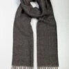 Grey Herringbone Scarf