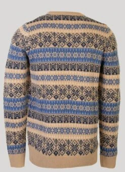 Beige Jacquard Snowflake Jumper -Outlet The Wardrobe Edit Store 45932pvs a13a4f90a9daf06