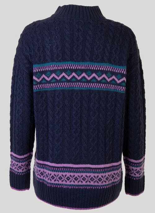 Fairisle Turtle Neck Jumper 2 Fairisle Turtle Neck Jumper - Image 2