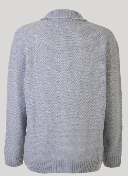 Grey Button Up Cardigan 2 Grey Button Up Cardigan - Image 2