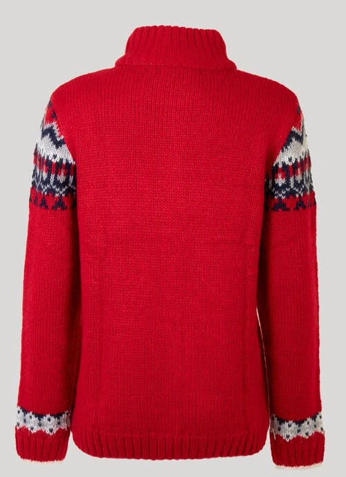 Fair Isle Zip Cardigan 2 Fair Isle Zip Cardigan - Image 2