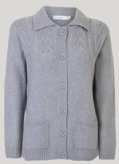 Grey Button Up Cardigan 1 Grey Button Up Cardigan