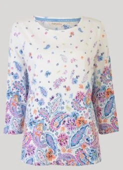 Paisley Print Top