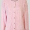 Pink Crew Neck Cardigan