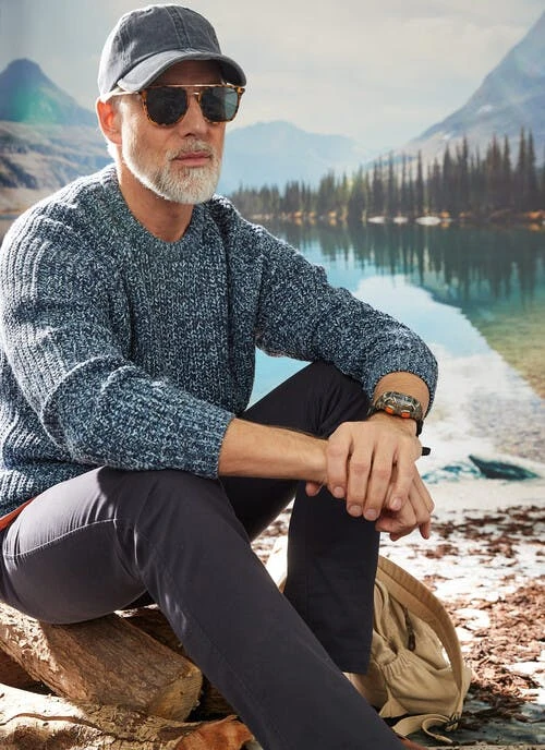 Crew Neck Fisherman Rib Jumper 1 Crew Neck Fisherman Rib Jumper