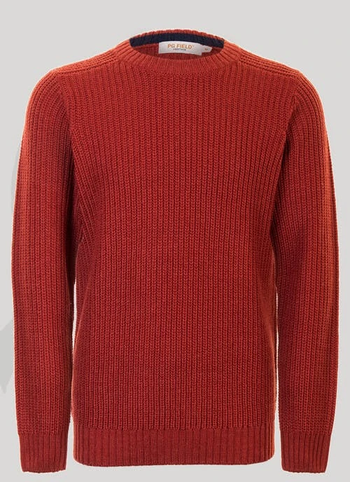 Crew Neck Fishermans Rib Jumper 2 Crew Neck Fishermans Rib Jumper - Image 2